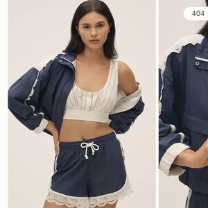 Anthropology Daily Practice Long Jump Lace-Trim Drawstring Shorts
S 
Never worn